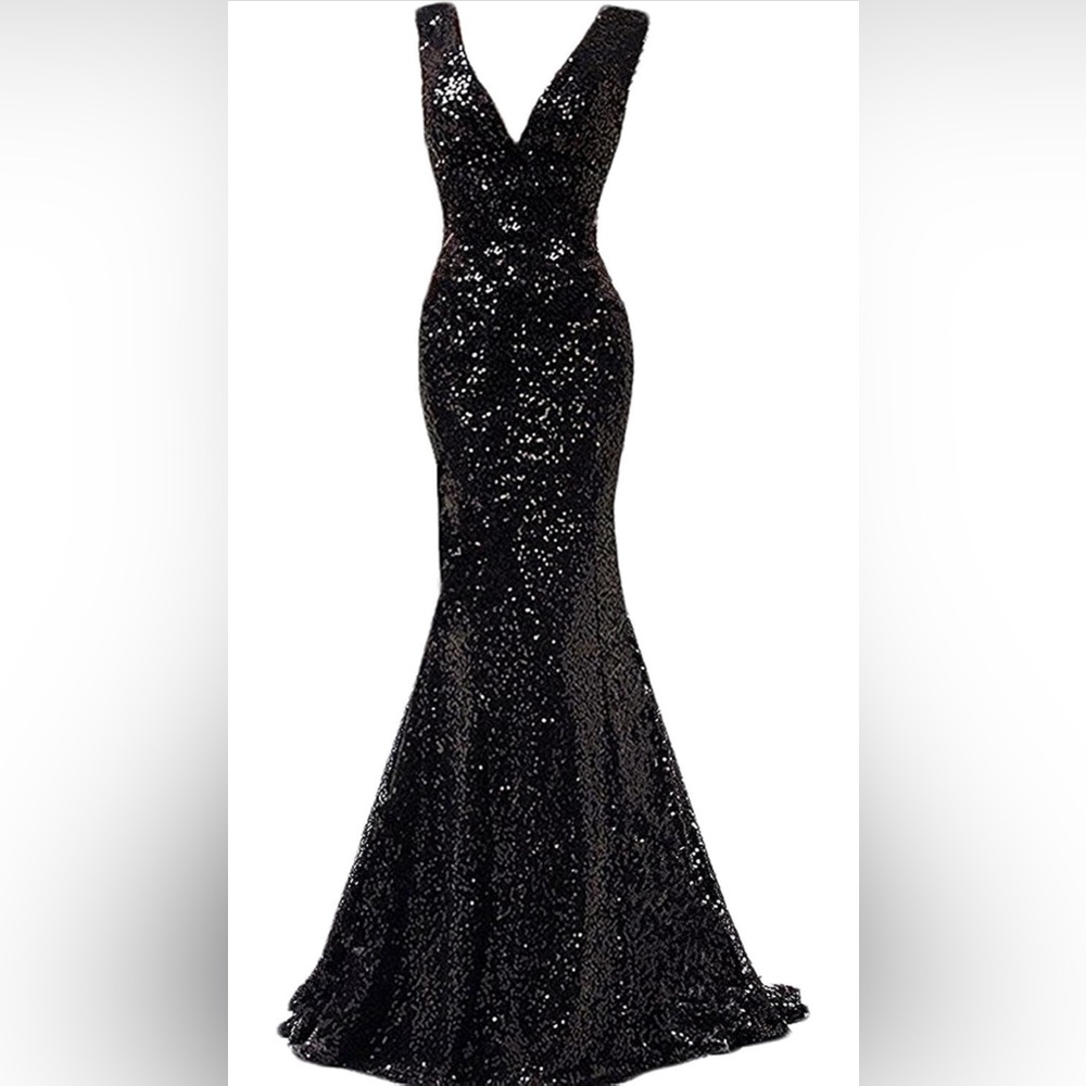 Plus size sequins gown